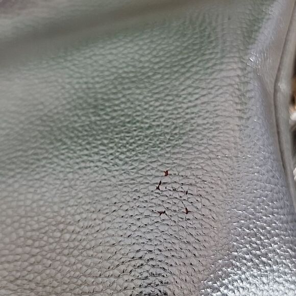 Unbranded silver metallic button studded drawstring shoulder bag - Picture 14 of 15